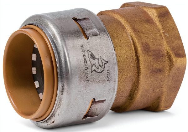 SharkBite Brass Push Female Adapter Easy Installation-0