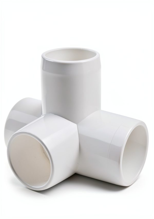 Zernmiarder PVC Pipe Fittings 4-Way Elbow Industrial DIY-6