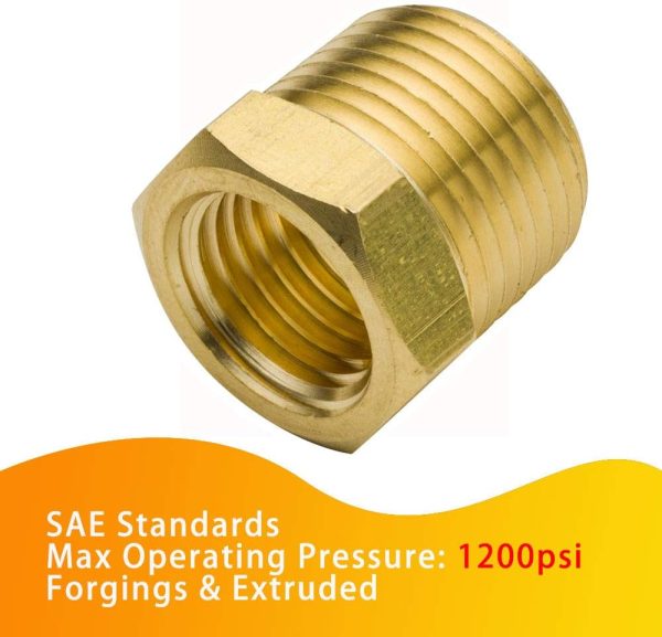 Legines Brass Pipe Fittings Bushing NPT Thread Industrial-1