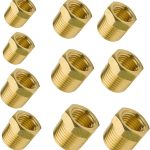 Legines Brass NPT Reducer Bushing Pipe Fittings 10 Pcs-0
