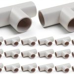 wtxhhy PVC Tee Fittings 1/2 Inch Furniture Grade Connectors-0