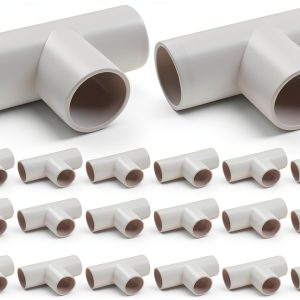 wtxhhy PVC Tee Fittings 1/2 Inch Furniture Grade Connectors-0