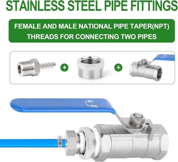 TAISHER Stainless Steel Reducer Hex Bushing Pipe Fitting-4