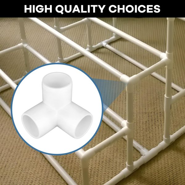 TianTianUp 3 Way PVC Fittings Elbow 3/4 Inch UPVC-6