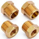 KOOTANS Brass Hex Bushing Pipe Fitting Reducer NPT Thread-0