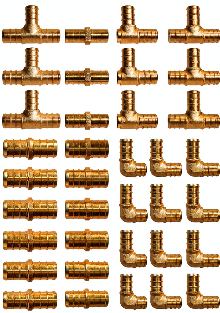 SUNGATOR Pex B Fittings Set displayed on a workbench