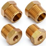 KOOTANS Brass Hex Bushing Pipe Fitting Reducer 4-Piece Kit-0