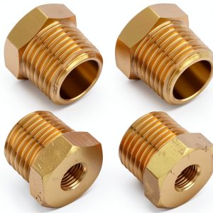 KOOTANS Brass Hex Bushing Pipe Fitting Reducer 4-Piece Kit-0