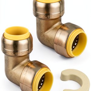 EFIELD Brass Push Fit 90 Degree Elbow Pipe Fitting-0