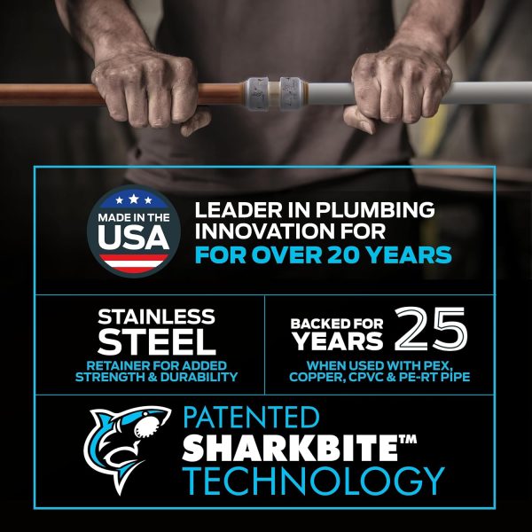 SharkBite Brass Push Female Adapter Lead Free Plumbing-3