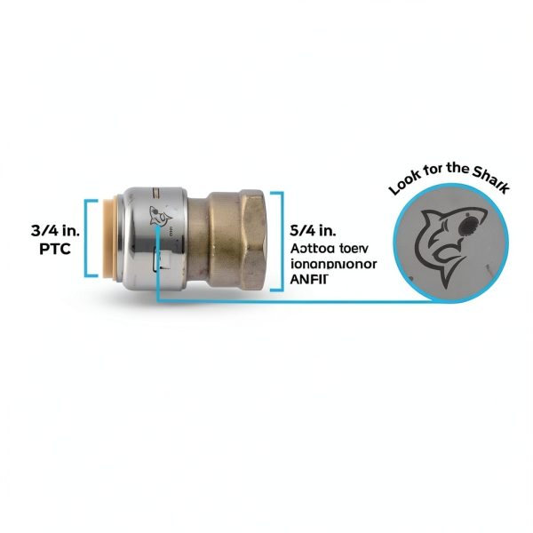 SharkBite Brass Push Female Adapter Easy Installation-1