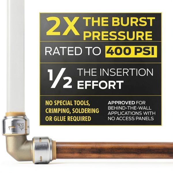 SharkBite Brass Push Female Adapter Easy Installation-2