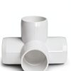 Zernmiarder PVC Pipe Fittings 4-Way Elbow Industrial DIY-1