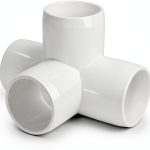 Zernmiarder PVC Pipe Fittings 4-Way Elbow Industrial DIY-0