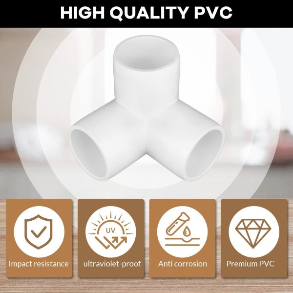 TianTianUp 3 Way PVC Fittings Elbow 3/4 Inch UPVC-2