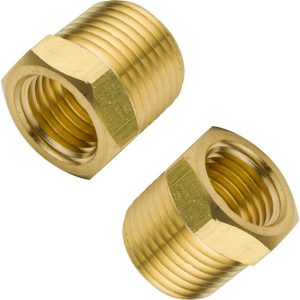 Legines Brass Bushing Pipe Fitting Hex Connector NPT Thread-0
