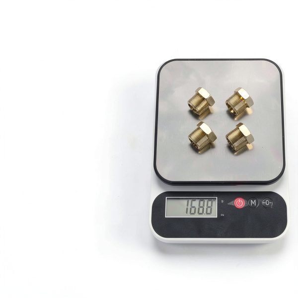 KOOTANS Brass Hex Bushing Pipe Fitting Reducer 4-Piece Kit-4