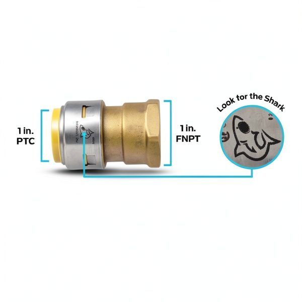 SharkBite Brass Push Female Adapter Easy Installation-1