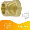 Legines Brass Pipe Fittings Bushing NPT Thread Industrial-3