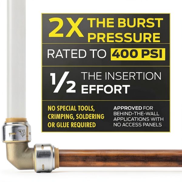 SharkBite Brass Push Female Adapter Easy Installation-2