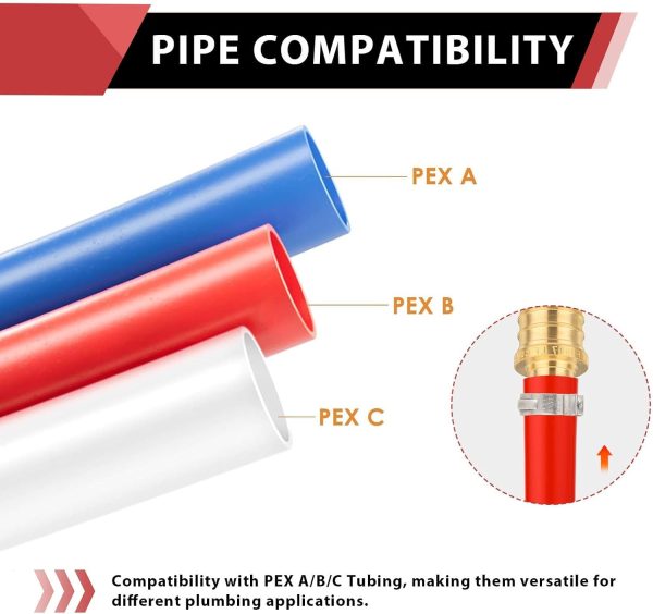 EFIELD Pex Drop Ear Elbow Brass Pipe Fitting Adapter-2