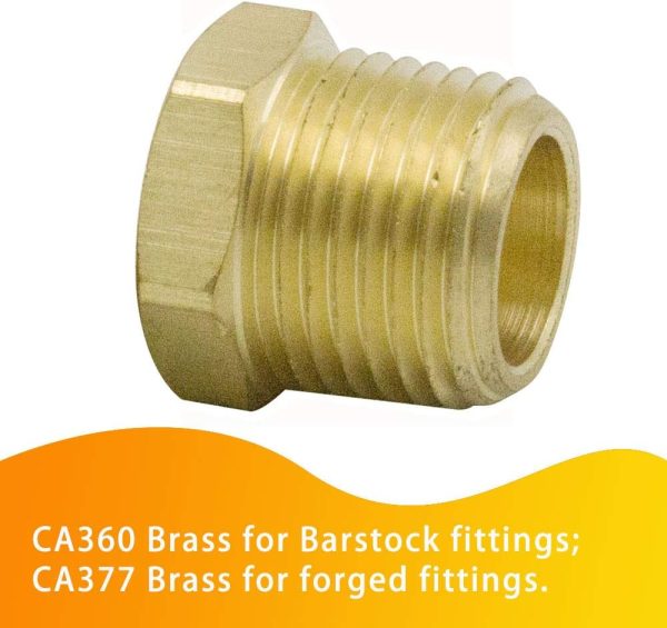 Legines Brass Pipe Fittings Bushing NPT Thread Industrial-2