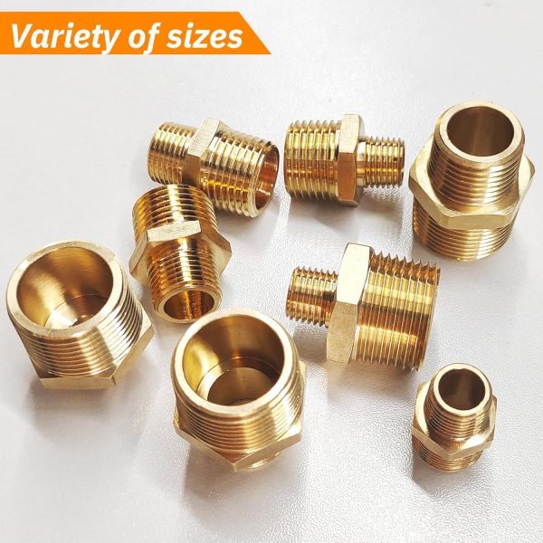 Gadoutcover Brass Nipple Reducer Pipe Fittings Industrial-6