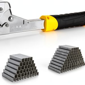 Heavy Duty Hammer Tacker YEAHOME 6000 T50 Staples Alloy Steel Anti Jam-0