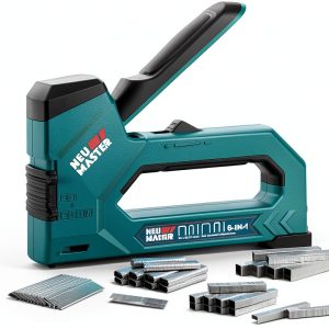 NEU MASTER Staple Gun 6-in-1 Heavy Duty Upholstery with 4000 Staples-0