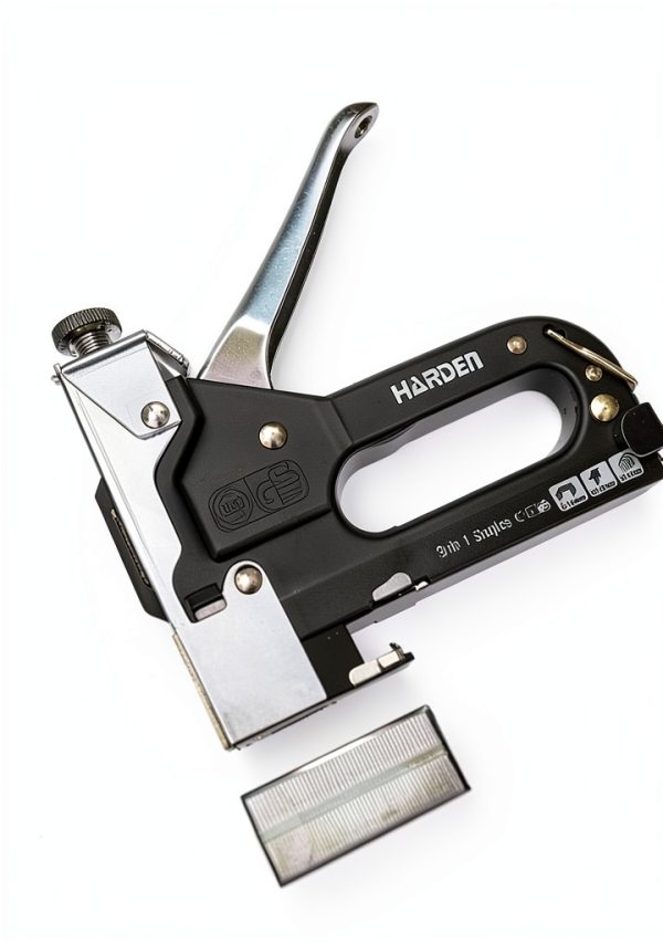 Staple Gun Edward Tools 3-in-1 Heavy Duty with 600 Clear Staples-2