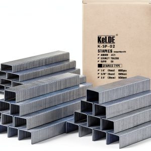 KeLDE Light Duty Narrow Crown Staples JT21 Stapler 1500pcs 1/4"-0