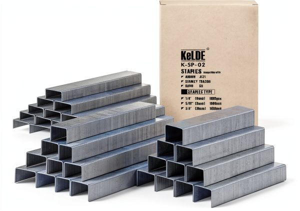 KeLDE Light Duty Narrow Crown Staples JT21 Stapler 1500pcs 1/4"-0