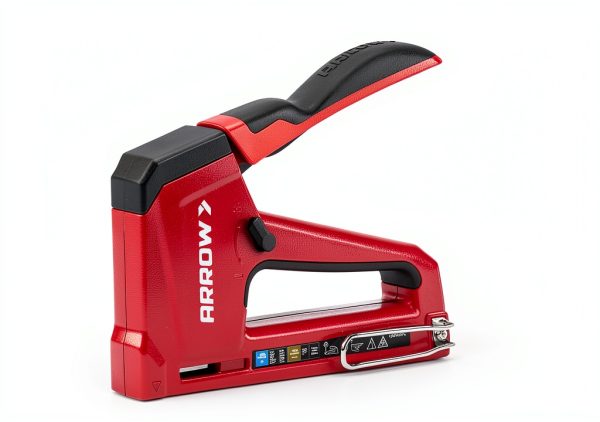Arrow T50RED2 Heavy Duty Manual 2-in-1 Staple Gun & Brad Nailer Red-1