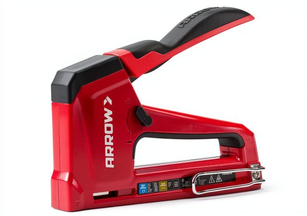 Arrow T50RED2 Heavy Duty Manual 2-in-1 Staple Gun & Brad Nailer Red-5