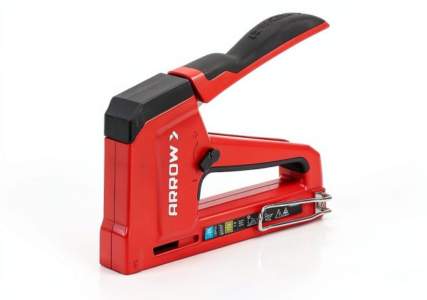 Arrow T50RED2 Heavy Duty Manual 2-in-1 Staple Gun & Brad Nailer Red-4