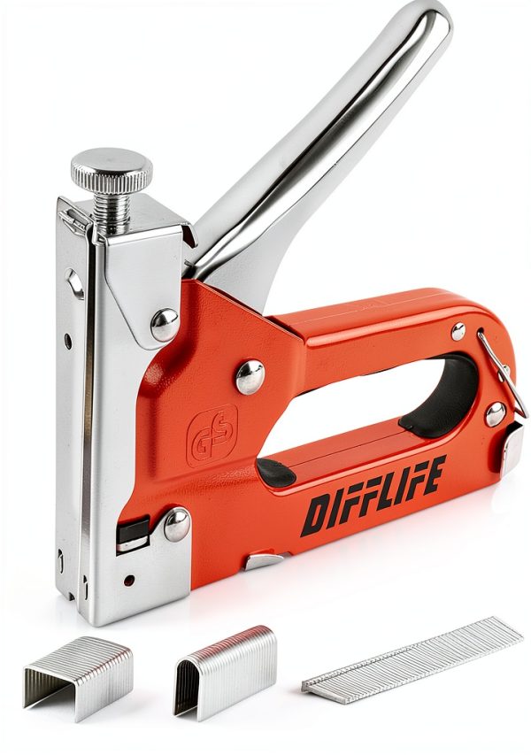 Heavy Duty 4-in-1 Staple Nailer DIFFLIFE 2400 Staples Manual Adjust-0