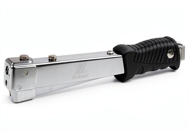 Heavy Duty Steel Hammer Tacker by Zeluga - Anti-Jam Magazine, Black-1