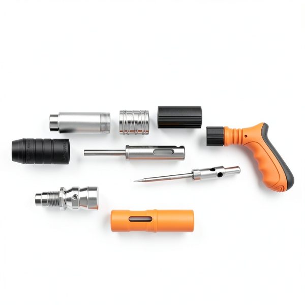 Concrete Nail Gun Kit with 200pcs Nails 5 Speed Adjustable Mini Manual Nail Gun Woodworking Decoration Nailer Gun Nail Gun for Concrete Built-in Air Nailer for Red Brick Walls Concrete Walls-3