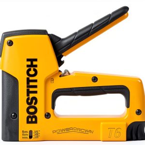 BOSTITCH T6-8 Heavy Duty Powercrown Tacker Aluminum 84 Staple Black-0