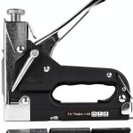Staple Gun Edward Tools 3-in-1 Heavy Duty with 600 Clear Staples-0