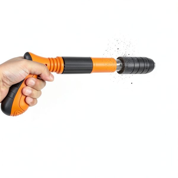 Concrete Nail Gun Kit with 200pcs Nails 5 Speed Adjustable Mini Manual Nail Gun Woodworking Decoration Nailer Gun Nail Gun for Concrete Built-in Air Nailer for Red Brick Walls Concrete Walls-1