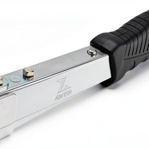Heavy Duty Steel Hammer Tacker by Zeluga - Anti-Jam Magazine, Black-0
