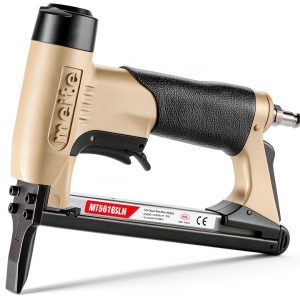 Upholstery Staple Gun by meite MT5016SLN Silver Pneumatic Stapler-0
