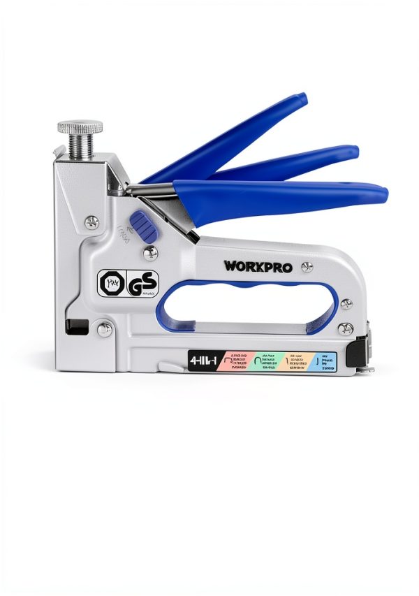 WORKPRO 4-in-1 Staple Gun Manual Brad Nailer with 2000 Staples Silver-7