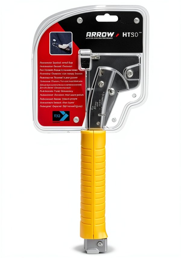 Arrow HT50 Heavy Duty Hammer Tacker – Sure‑Grip Chrome Steel Stapler-3