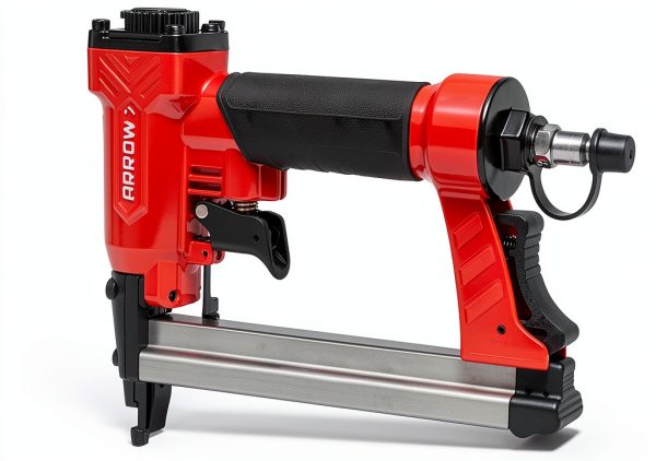Arrow PT50 Oil Free Pneumatic Staple Gun Red Heavy Duty Hand Stapler-10