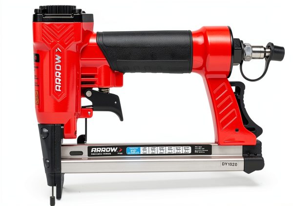 Arrow PT50 Oil Free Pneumatic Staple Gun Red Heavy Duty Hand Stapler-0
