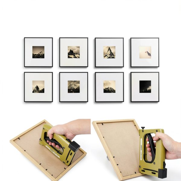 Point Drivers GYKLE Picture Framing Tool with 1000 Yellow Metal Points-4